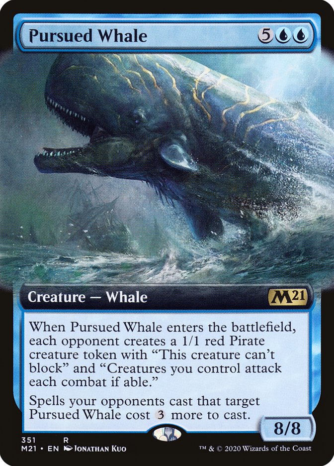 Pursued Whale (Extended Art) [Core Set 2021] | Good Games Adelaide SA