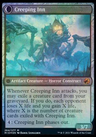 Hostile Hostel // Creeping Inn [Innistrad: Midnight Hunt Prerelease Promos] | Good Games Adelaide SA