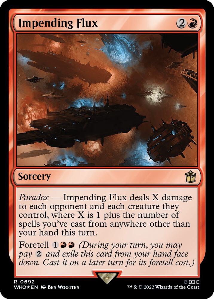 Impending Flux 692 (Universes Beyond: Doctor Who)  - Foil | Good Games Adelaide SA
