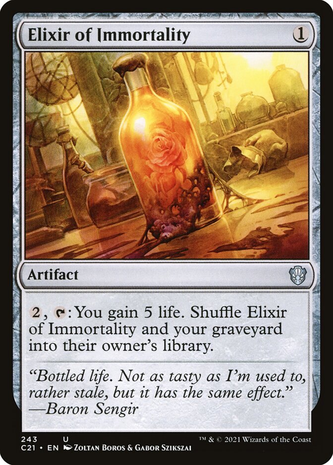 Elixir of Immortality 243 (Commander 2021)  | Good Games Adelaide SA