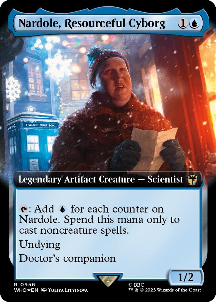 Nardole, Resourceful Cyborg 956 (Universes Beyond: Doctor Who)  - Foil | Good Games Adelaide SA