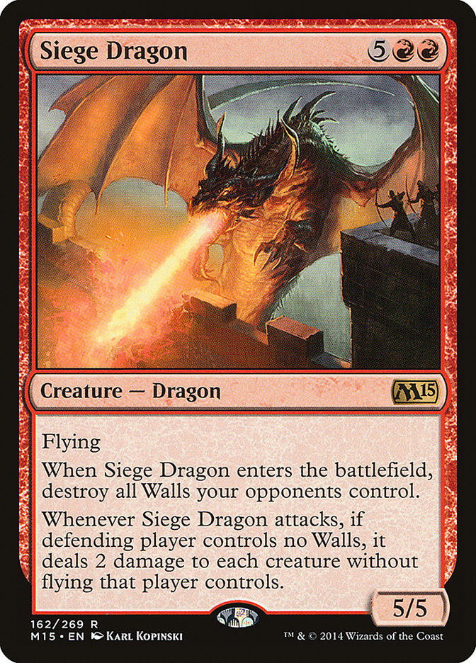 Siege Dragon 162 (Magic 2015 (M15))  | Good Games Adelaide SA