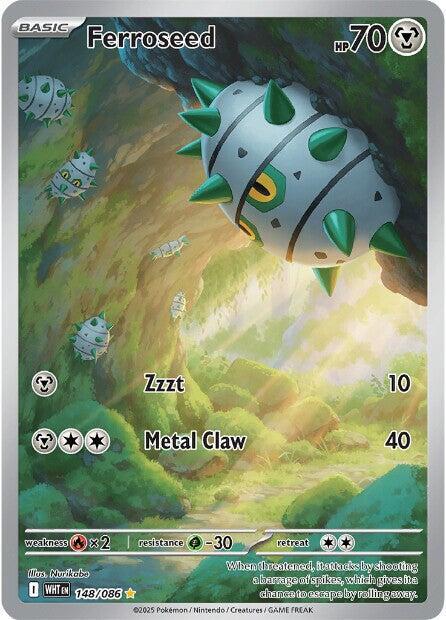 Ferroseed 148 086 148/086 (SV: White Flare)  - Holofoil | Good Games Adelaide SA