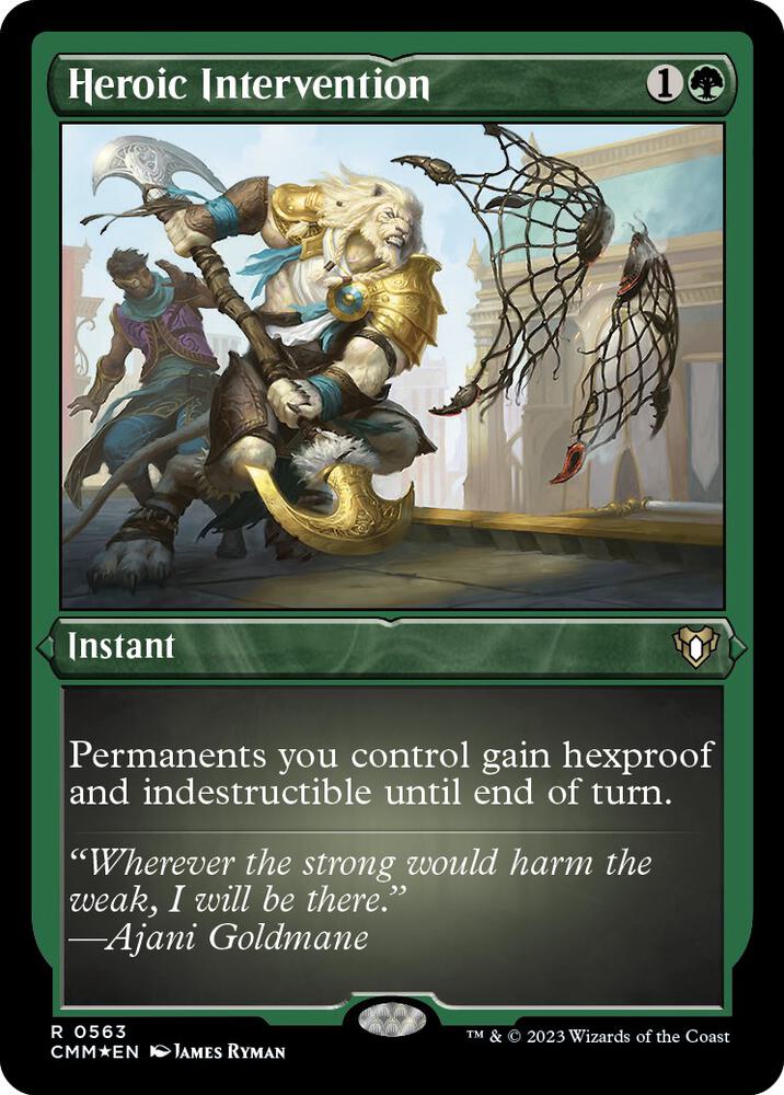Heroic Intervention 563 (Commander Masters)  - Etched Foil | Good Games Adelaide SA
