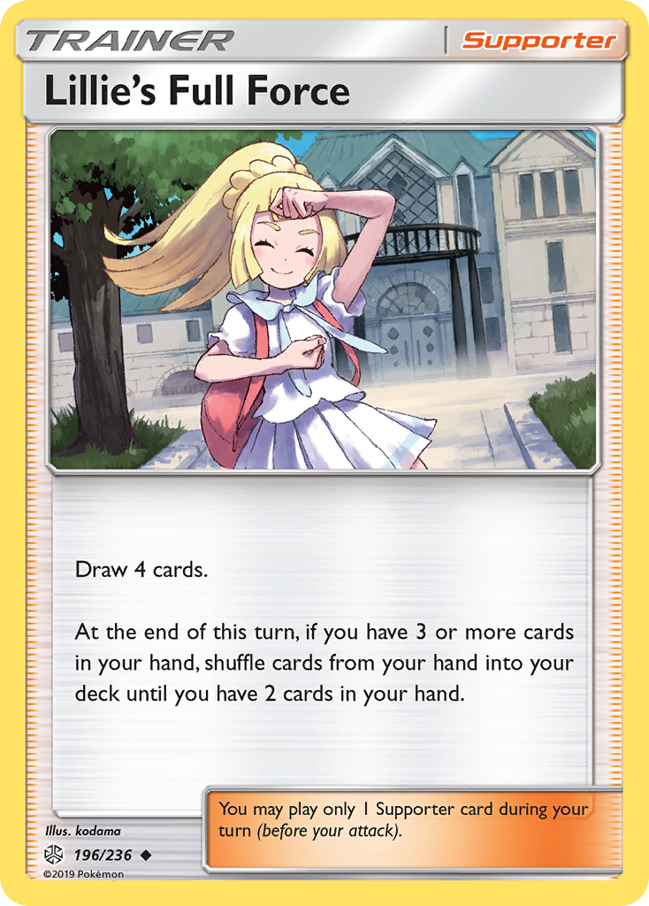 Lillie's Full Force (196/236) [Sun & Moon: Cosmic Eclipse] | Good Games Adelaide SA