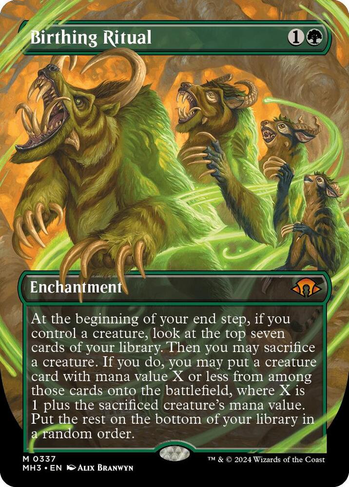 Birthing Ritual 337 (Modern Horizons 3)  - Borderless | Good Games Adelaide SA