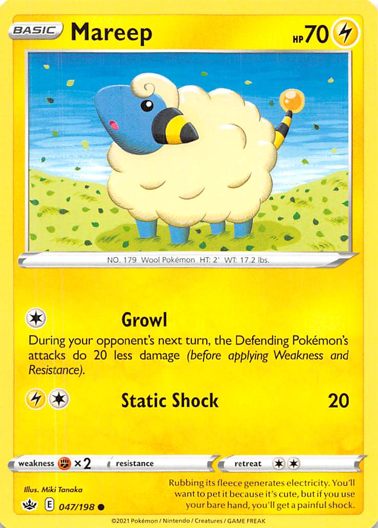 Mareep (047/198) [Sword & Shield: Chilling Reign] | Good Games Adelaide SA