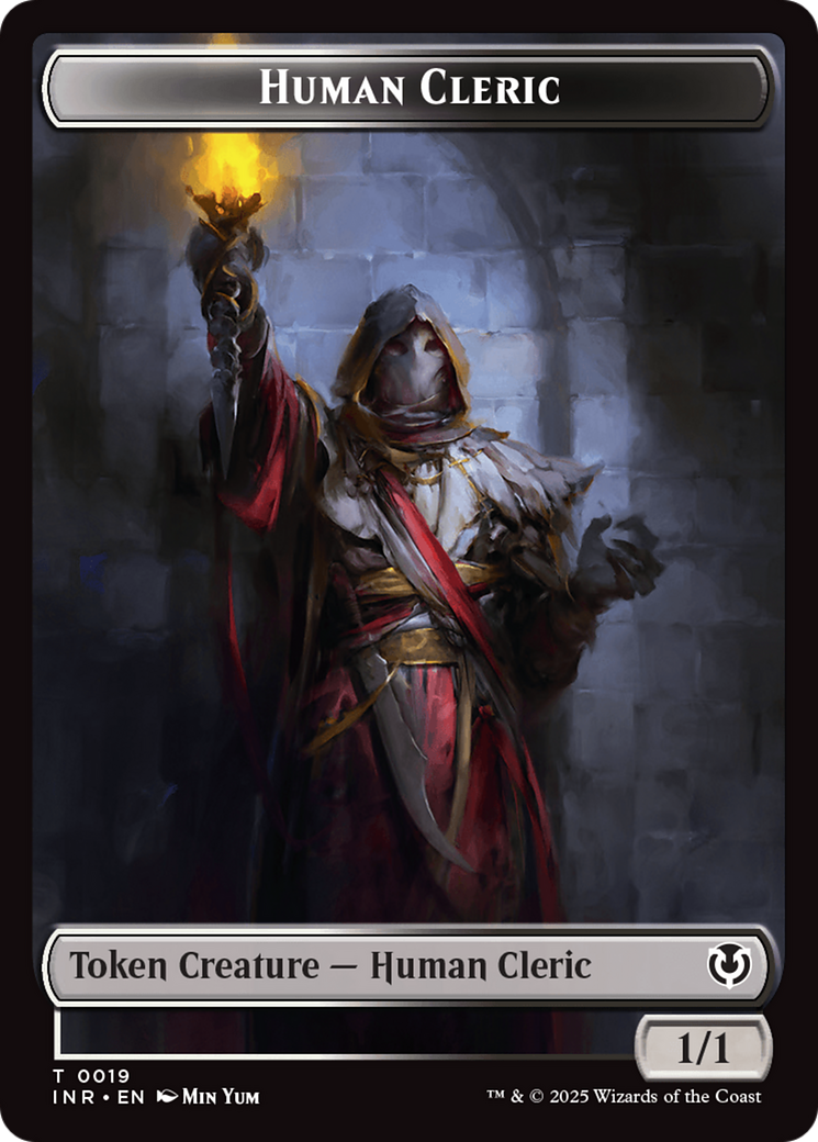 Demon // Human Cleric Double-Sided Token [Innistrad Remastered Tokens] | Good Games Adelaide SA