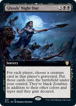 Ghouls Night Out Extended Art 57 (Commander: Innistrad: Midnight Hunt)  | Good Games Adelaide SA