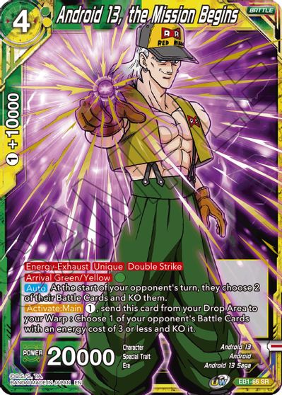 Android 13, the Mission Begins (EB1-66) [Battle Evolution Booster] | Good Games Adelaide SA