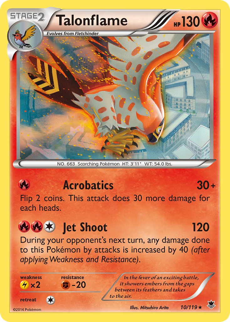 Talonflame (10/119) (Theme Deck Exclusive) [XY: Phantom Forces] | Good Games Adelaide SA