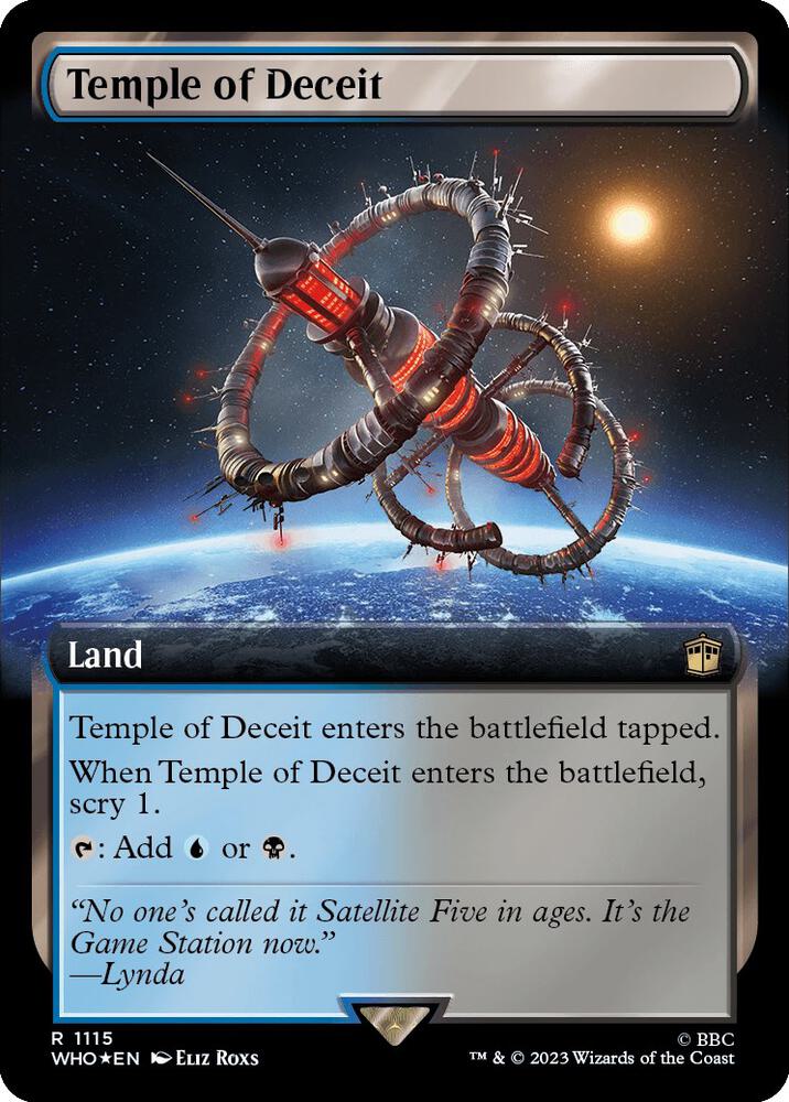 Temple of Deceit 1115 (Universes Beyond: Doctor Who)  - Foil | Good Games Adelaide SA
