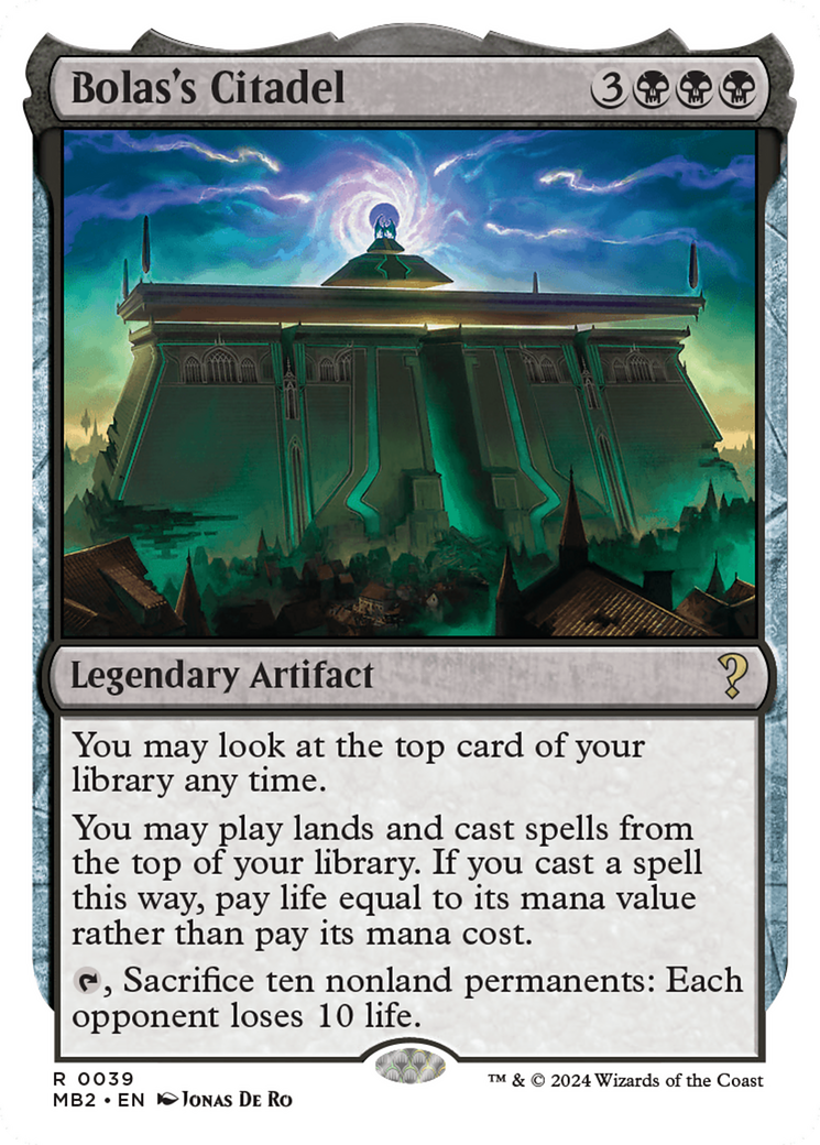 Bolas's Citadel (White Border) [Mystery Booster 2] | Good Games Adelaide SA