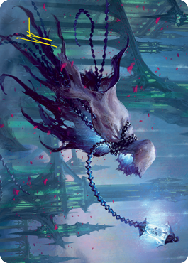 Wanderlight Spirit Art Card (Gold-Stamped Signature) [Innistrad: Crimson Vow Art Series] | Good Games Adelaide SA