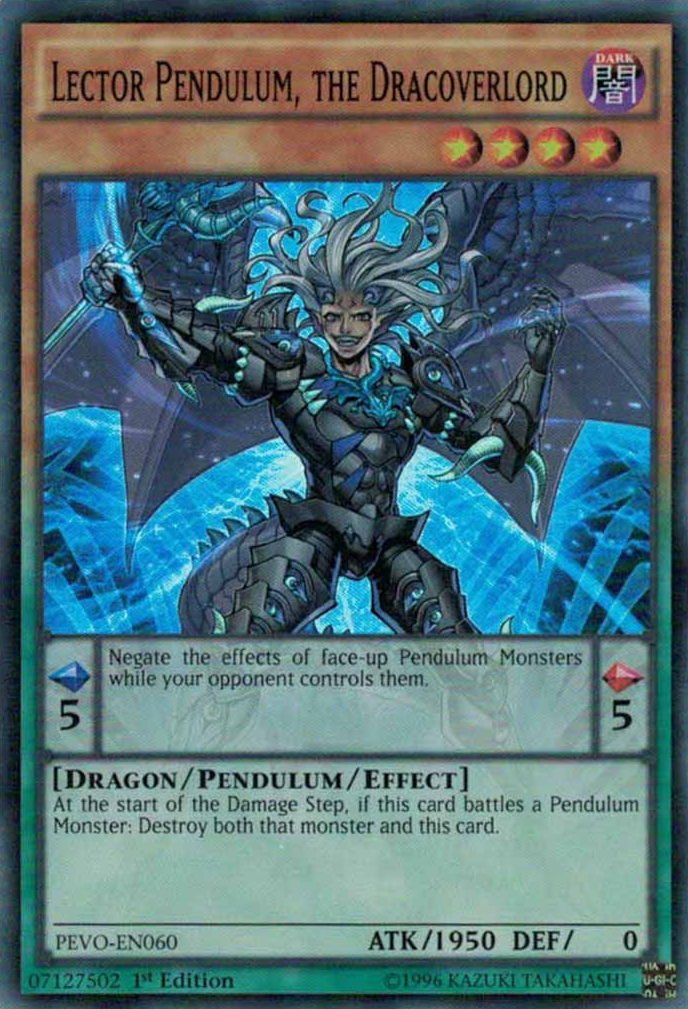 Lector Pendulum, the Dracoverlord [PEVO-EN060] Super Rare | Good Games Adelaide SA