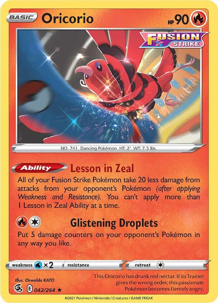 Oricorio 042/264 (SWSH08: Fusion Strike)  | Good Games Adelaide SA
