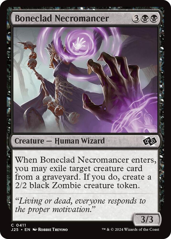 Boneclad Necromancer 411 (Foundations Jumpstart)  | Good Games Adelaide SA