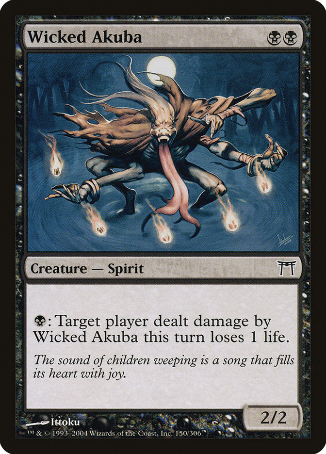 Wicked Akuba 150 (Champions of Kamigawa)  - Foil | Good Games Adelaide SA