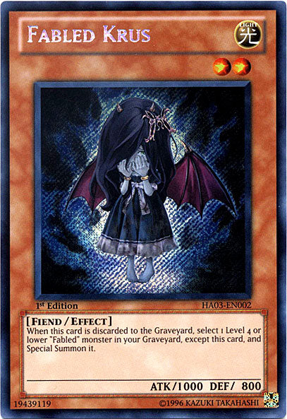 Fabled Krus [HA03-EN002] Secret Rare | Good Games Adelaide SA