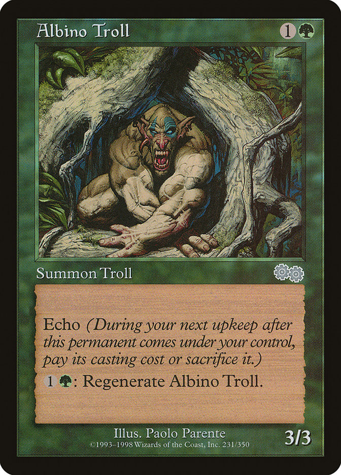 Albino Troll [Urza's Saga] | Good Games Adelaide SA