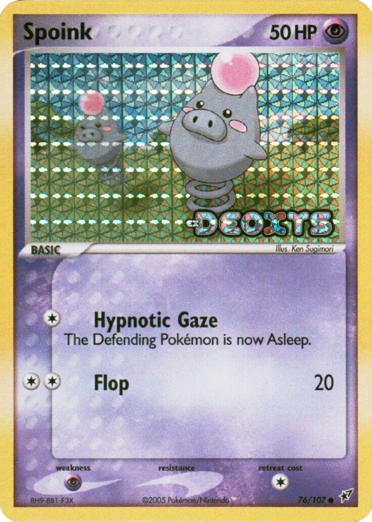 Spoink (76/107) (Stamped) [EX: Deoxys] | Good Games Adelaide SA