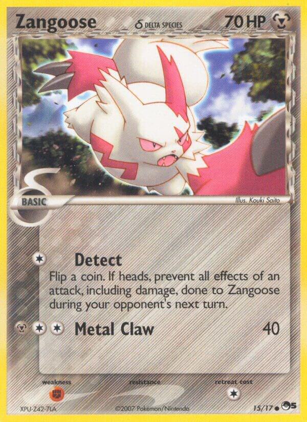 Zangoose Delta Species 015/017 (POP Series 5)  - Holofoil | Good Games Adelaide SA