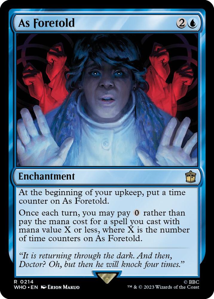 As Foretold 214 (Universes Beyond: Doctor Who)  | Good Games Adelaide SA