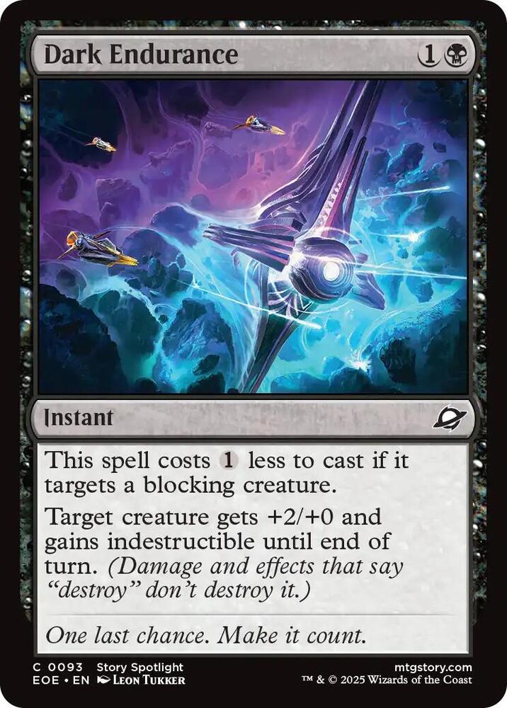 Dark Endurance 93 (Edge of Eternities)  - Foil | Good Games Adelaide SA