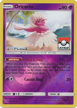 Oricorio (55/145) (League Promo 2nd Place) [Sun & Moon: Guardians Rising] | Good Games Adelaide SA