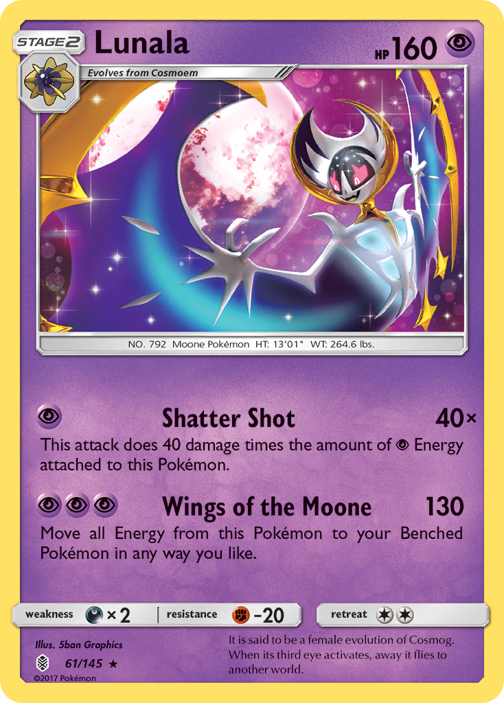 Lunala (61/145) [Sun & Moon: Guardians Rising] | Good Games Adelaide SA