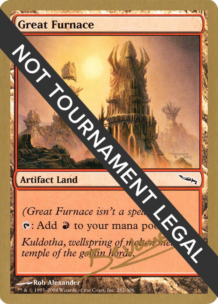 Great Furnace 2004 Manuel Bevand MRD  (World Championship Decks)  | Good Games Adelaide SA