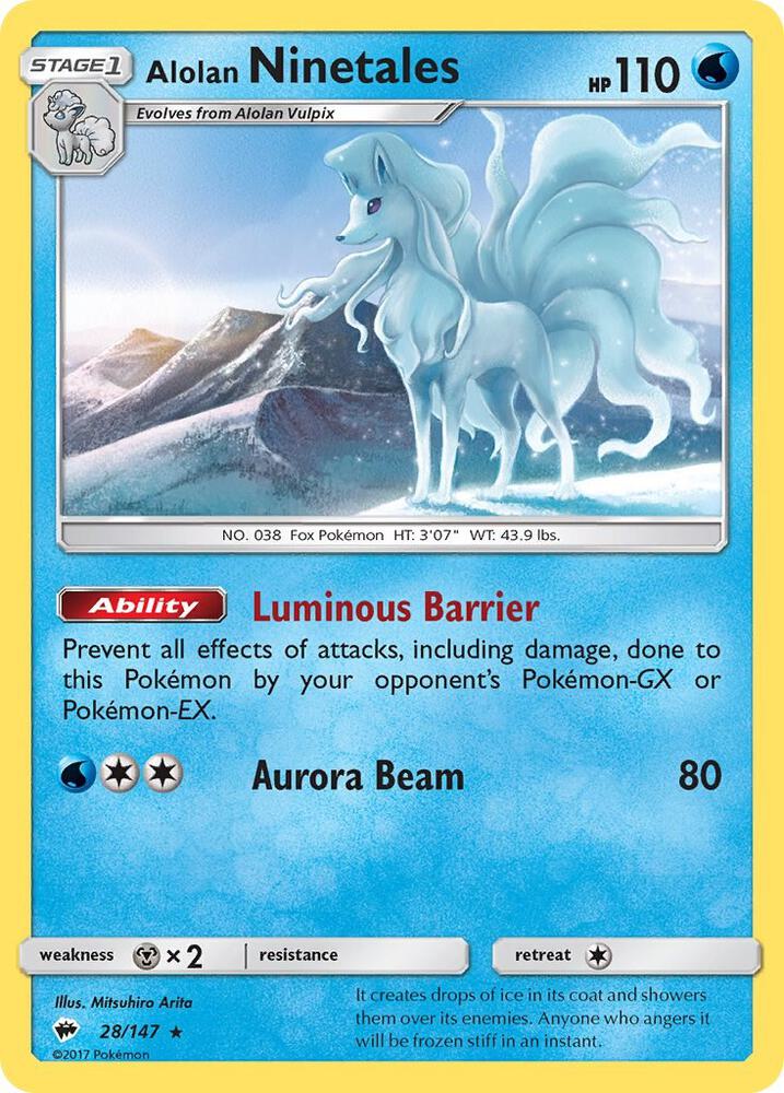 Alolan Ninetales 28/147 (SM - Burning Shadows)  | Good Games Adelaide SA