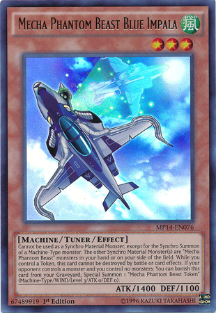 Mecha Phantom Beast Blue Impala [MP14-EN076] Ultra Rare | Good Games Adelaide SA