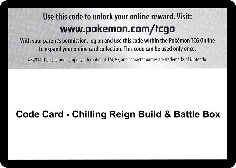 Code Card Chilling Reign Build and Battle Box  (SWSH06: Chilling Reign)  | Good Games Adelaide SA