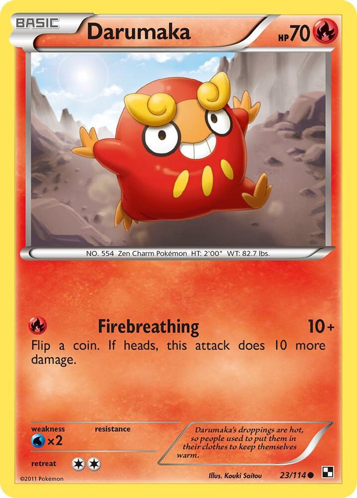 Darumaka 23/114 (Black and White)  - Reverse Holofoil | Good Games Adelaide SA
