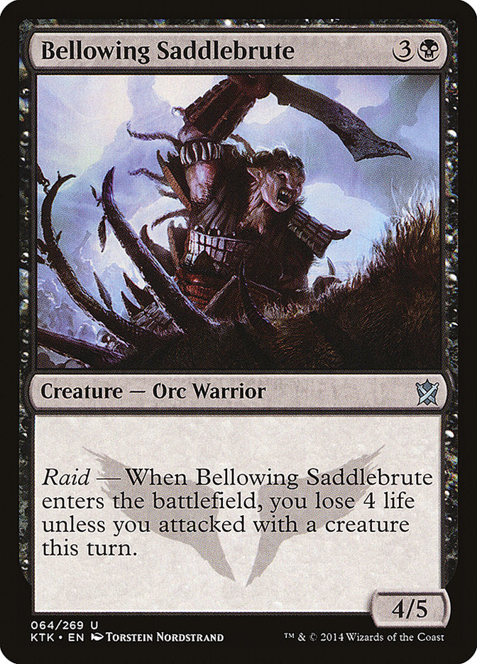 Bellowing Saddlebrute 64 (Khans of Tarkir)  | Good Games Adelaide SA