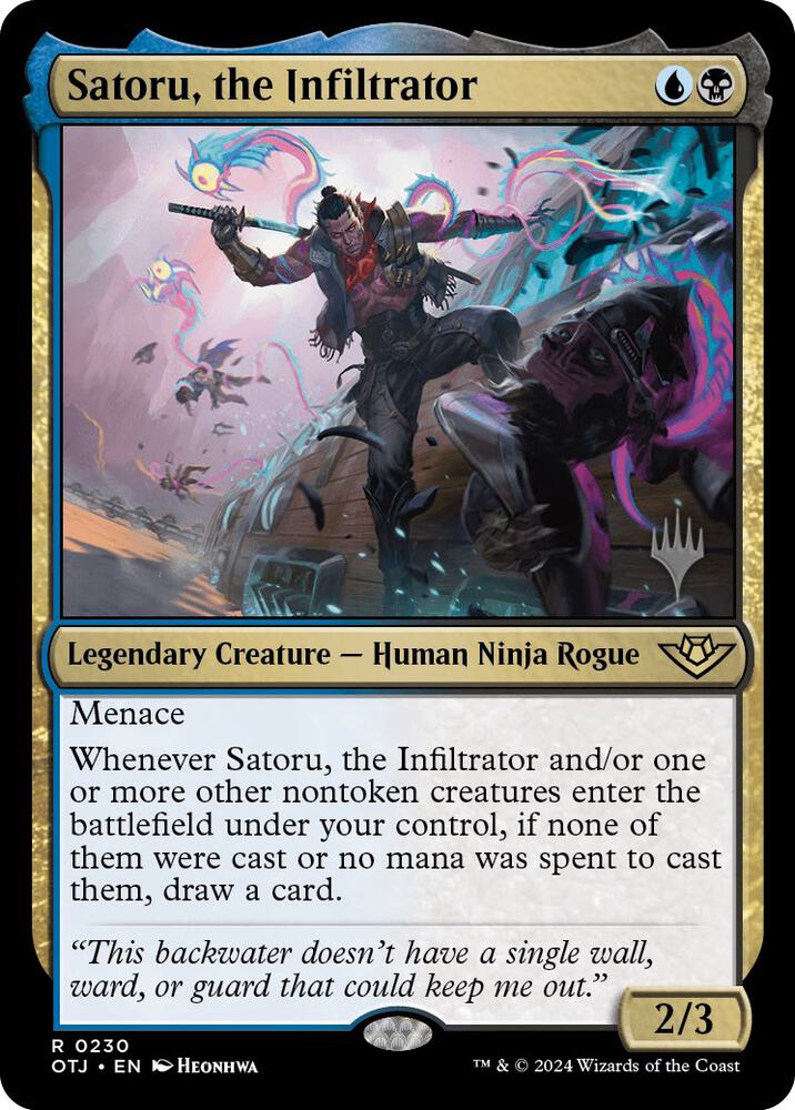 Satoru the Infiltrator 230 (Promo Pack: Outlaws of Thunder Junction)  | Good Games Adelaide SA