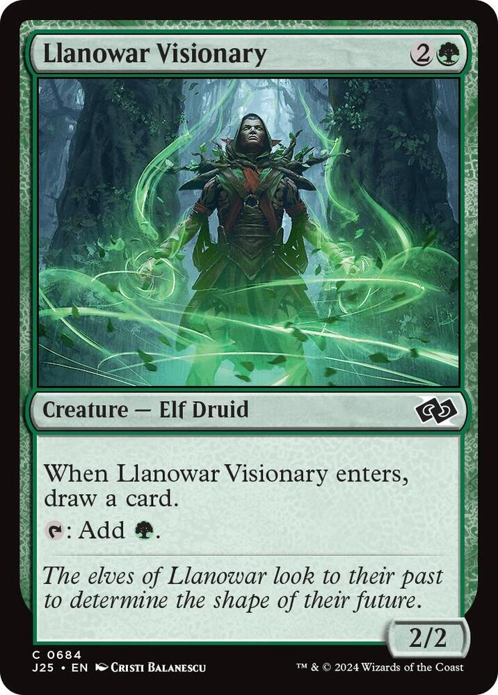 Llanowar Visionary 684 (Foundations Jumpstart)  | Good Games Adelaide SA