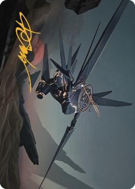 Steel Seraph Art Card Gold Stamped Signature 6 (Art Series: The Brothers' War)  | Good Games Adelaide SA