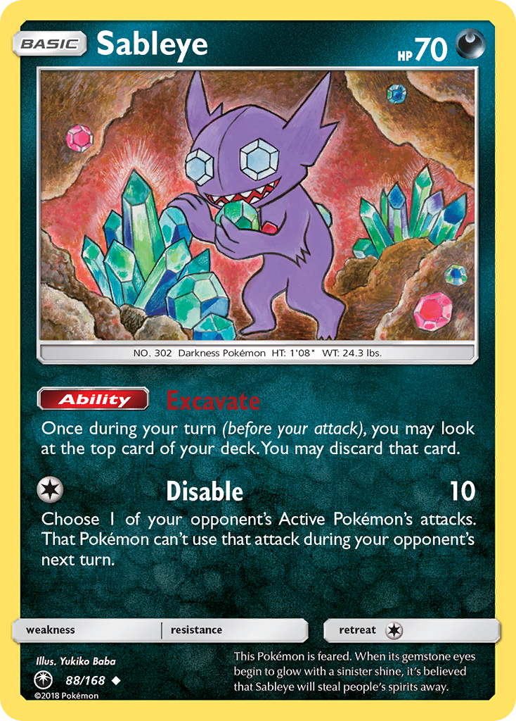 Sableye (88/168) [Sun & Moon: Celestial Storm] | Good Games Adelaide SA