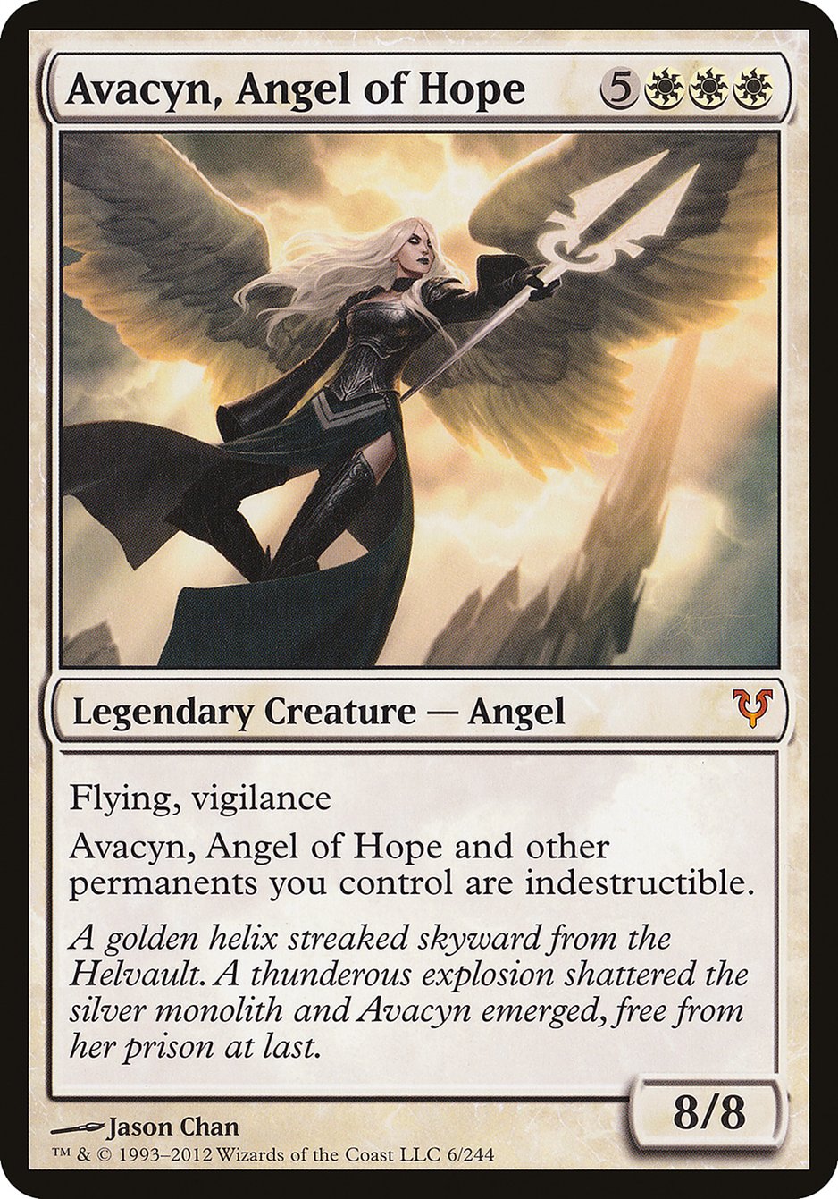 Avacyn, Angel of Hope (Oversized) [Open the Helvault] | Good Games Adelaide SA