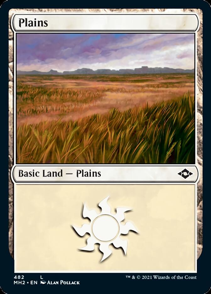 Plains  (482) (Etched Foil) [Modern Horizons 2] | Good Games Adelaide SA