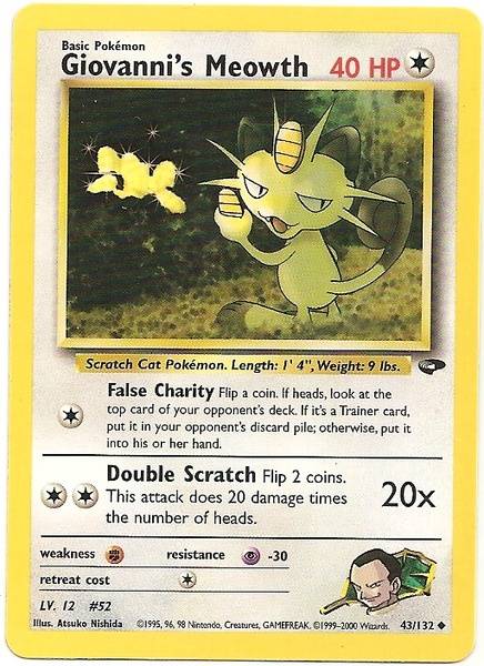 Giovanni's Meowth (43/132) [Gym Challenge Unlimited] | Good Games Adelaide SA