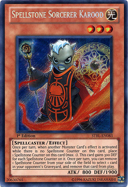 Spellstone Sorcerer Karood [STBL-EN083] Secret Rare | Good Games Adelaide SA