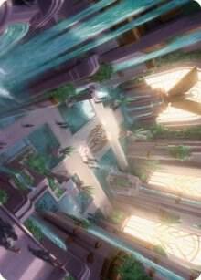 Sparas Headquarters Art Card 36 (Art Series: Streets of New Capenna)  | Good Games Adelaide SA