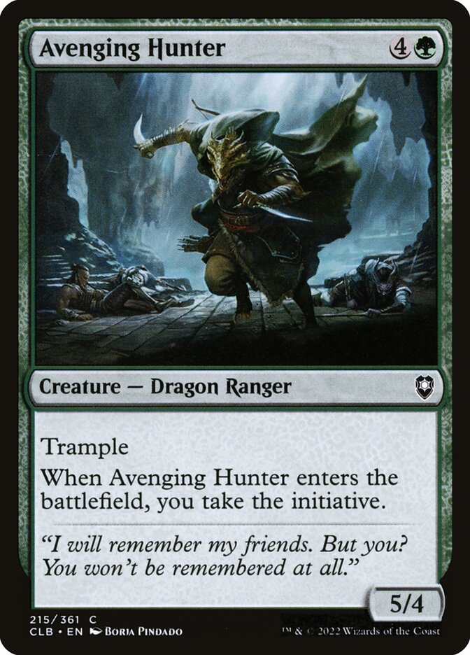 Avenging Hunter 215 (Commander Legends: Battle for Baldur's Gate)  - Foil | Good Games Adelaide SA