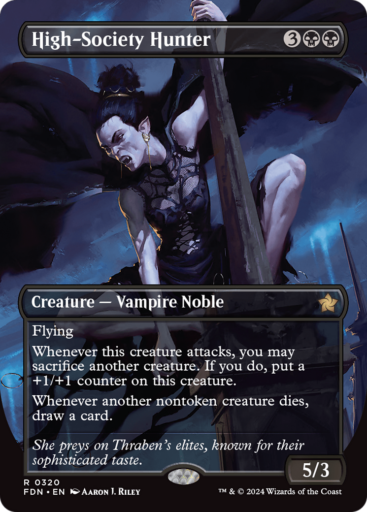 High-Society Hunter (Borderless) [Foundations] | Good Games Adelaide SA