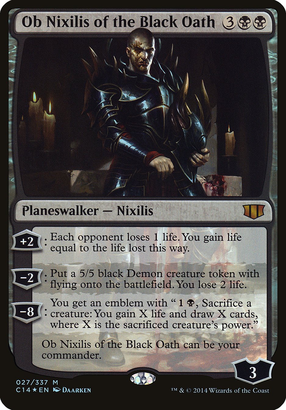 Ob Nixilis of the Black Oath (Commander 2014) [Commander 2014 Oversized] | Good Games Adelaide SA