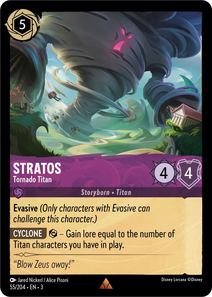 Stratos Tornado Titan 55/204 (Into the Inklands)  - Cold Foil | Good Games Adelaide SA