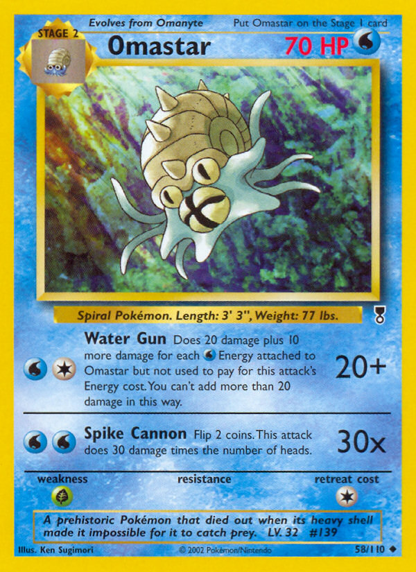 Omastar (58/110) [Legendary Collection] | Good Games Adelaide SA